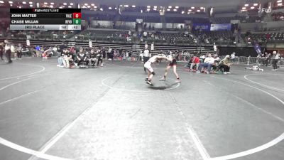 91 lbs 3rd Place - John Matter, Yale Street vs Chase Millan, Revolution