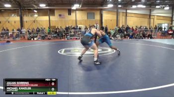 184 lbs Champ. Round 2 - Michael Kanzler, Unattached vs Julian Gorring, UN Clackamas Community College