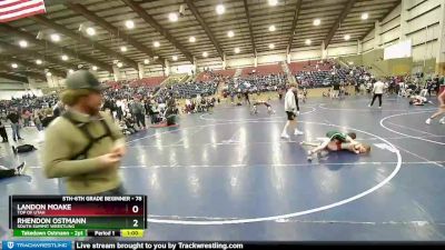 78 lbs Round 5 - Rhendon Ostmann, South Summit Wrestling vs Landon Moake, Top Of Utah