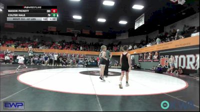 75 lbs Semifinal - Mason Pickett, Shelton Wrestling Academy vs Colter Hale, Powerhouse Wrestling