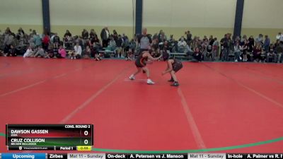 75 lbs Cons. Round 2 - Cruz Collison, Becker Bulldogs vs Dawson Gassen, HWA