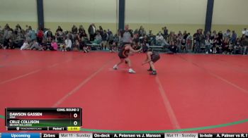 75 lbs Cons. Round 2 - Cruz Collison, Becker Bulldogs vs Dawson Gassen, HWA