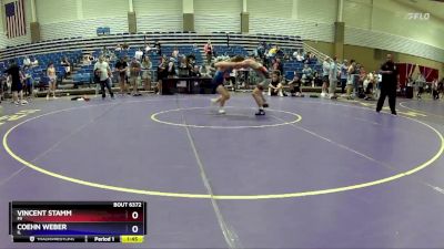 132 lbs Cons. Round 2 - Vincent Stamm, MI vs Coehn Weber, IL