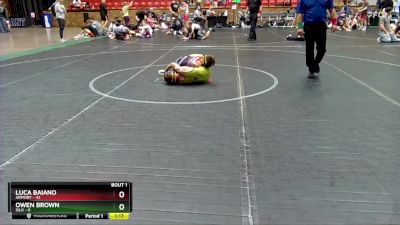 80 lbs Semis (4 Team) - Luca Baiano, Armory vs Owen Brown, Silo