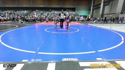 52 lbs Quarterfinal - Harlem Love, EGWA vs Sloan Snydman, Shafter Youth Wrestling