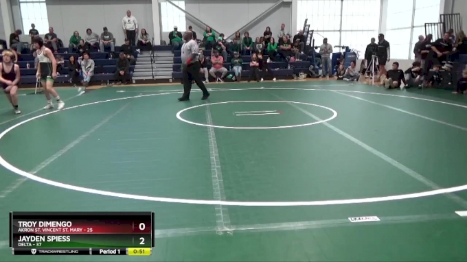 120 lbs Round 5 (6 Team) - Jayden Spiess, Delta vs Troy Dimengo, Akron ...