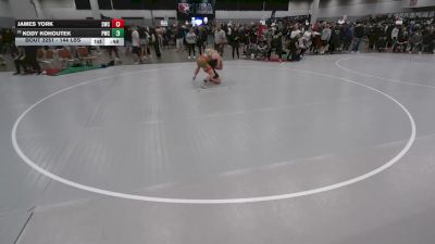 144 lbs Cons. Rd Of 64 - James York, Silverback Wrestling Club vs Kody Kohoutek, Pinnacle Wrestling Club