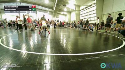 92 lbs Semifinal - Isaac Emerald, Raw Wrestling Club vs Braden Abel, Salina Wrestling Club