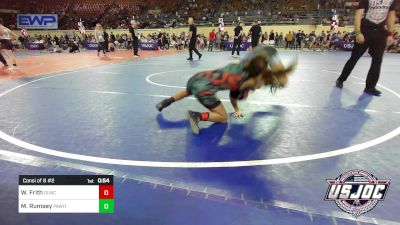 100 lbs Consi Of 8 #2 - Weslee Frith, Duncan Demon Wrestling vs Millie Rumsey, Pawhuska Elks Takedown