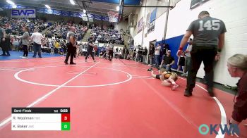 49 lbs Semifinal - Rhett Woolman, Tiger Trained Wrestling vs Kellyn Baker, Jay Wrestling Club