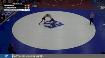165 lbs Champ. Round 2 - Landon Irvin, Ohio Northern University vs Carter Friend, Wisconsin Eu Claire