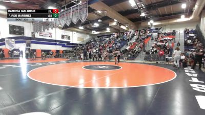 170 lbs Champ. Round 2 - Patricia Jablonski, Sultana vs Jade Martinez, Arroyo