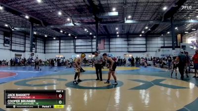 155 lbs Round 2 - Jack Baggett, NC Wrestling Factory vs Cooper Brunner, Crystal Coast Grapplers