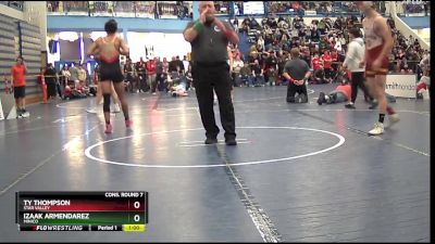 150 lbs Cons. Round 7 - Ty Thompson, Star Valley vs Izaak Armendarez, Minico