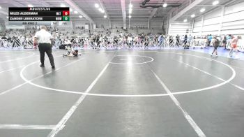 65 lbs Rr Rnd 3 - Miles Alderman, Mat Warriors PWC vs Zander Liberatore, Midwest RTC