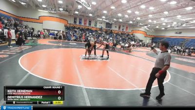 285 lbs Champ. Round 1 - Keith Heineman, Case Western Reserve vs Demitrius Hernandez, Heidelberg University