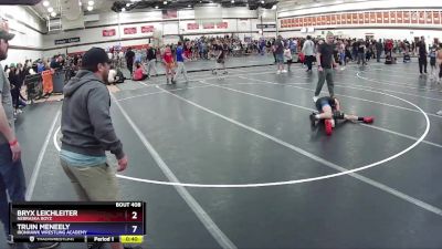 87 lbs Quarterfinal - Truin Meneely, Ironhawk Wrestling Academy vs Bryx Leichleiter, Nebraska Boyz