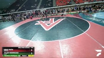 105 lbs Champ. Round 1 - Tyler Rodriguez, Utah vs Gray Faith, Oregon