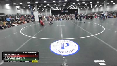 113 lbs 1st Place Match - Brock Beckler, Samurai Wrestling Club vs Oleksandr Havrylkiv, Built By Brunson Wrestling