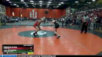 106 lbs Cons. Round 5 - Brendan Burke, AMERY (WI) vs Levi Wilkinson, EDWARDVILLE (HS)