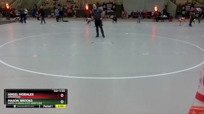 90 lbs Semifinal - Angel Morales, Grindhouse vs Mason Brooks, North Alabama Elite Wrestling