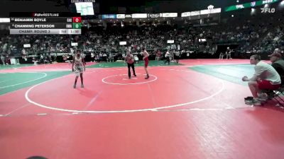 108 lbs Champ. Round 3 - Benjamin Boyle, EAG2 vs Channing Peterson, DWA