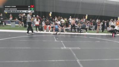 115 lbs Cons. Sub-rd Of 16 - Sydney Stieb, Izzy Style Wrestling vs Zoey Dodgers, Izzy Style Wrestling