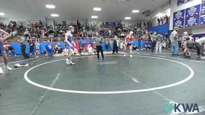 119 lbs Quarterfinal - Hunter Caughlin, Cleveland Takedown vs Cohen Ivie, Ponca City Wildcat Wrestling