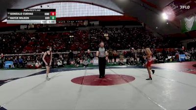 4A 120 lbs Cons. Round 1 - Rayce Wilson, South Fremont vs Gonzalo Cuevas, Homedale