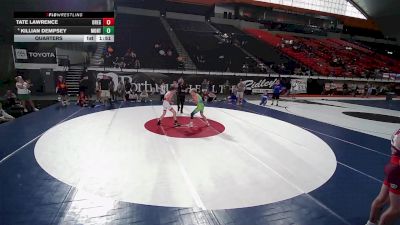105 lbs Quarters - Tate Lawrence, Oregon vs Killian Dempsey, Montana