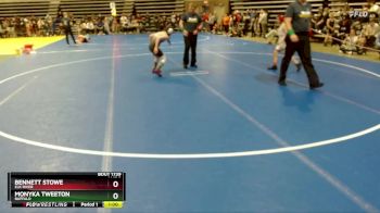 100 lbs Cons. Round 2 - Bennett Stowe, Elk River vs Monyka Tweeton, Buffalo