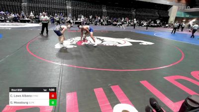 150 lbs Round Of 16 - Charles Laws Albano, Canyon View vs Gil Mossburg, Glacier Peak