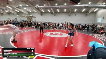 140 lbs Champ. Round 1 - Abi Speer, Berthoud vs Sienna Santos, Widefield