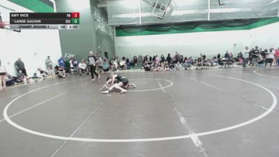 105 lbs Champ. Round 1 - Lainie Galvan, Basehor-Linwood High School vs Emy Rice, Prodigy Wrestling