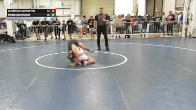 85 lbs Consi Of 32 #2 - Dominick DeFilippis, NJ vs Raige Morrison, OH