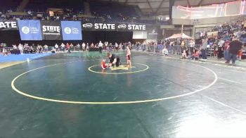 43 lbs Champ. Round 1 - Jacob Sawyer, Thunder Mountain Wrestling Club vs Hayden Baumgart, Shelton Wrestling Club