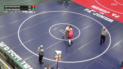 252 lbs Round Of 32 - Matthew Nguyen, Susquenita vs Colton Dransart, Penn Trafford