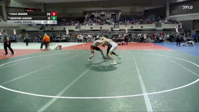 130 lbs Cons. Round 2 - Weston Leaver, St. Charles vs Cole Jensen, Springfield