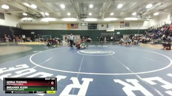 155 lbs Semifinal - Amina Thomas, Steilacoom (Girls) vs Breanna Klein, Clover Park (Girls)