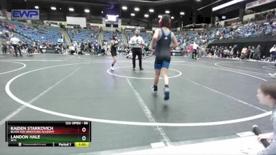 88 lbs Champ. Round 1 - Landon Hale, WTC vs Kaiden Starkovich, Black Fox Wrestling Academy