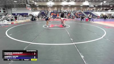 180 lbs Quarterfinal - Madison Sandquist, Sacred Heart vs Sabrina Nauss, Grand Valley State