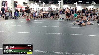 115 lbs Round 3 (6 Team) - Jon Mozzani, Lil Shutts vs Dale Kohr, Moser`s Mat Monster