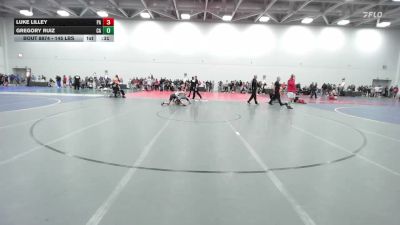 145 lbs Consi Of 16 #1 - Luke Lilley, PA vs Gregory Ruiz, CA