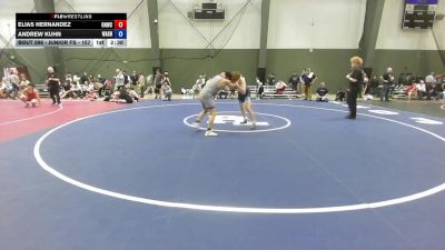 Junior FS - 157 lbs Cons. Round 4 - Elias Hernandez, Oak Harbor Wrestling Club vs Andrew Kuhn, Washington