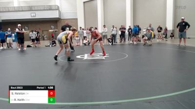 129 lbs Cons. Round 2 - Raef Keith, Cowan vs Segar Ralston, Club Madison