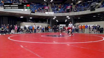 125 lbs Champ. Round 2 - Journey Jackson, Unattached vs Britany Chavarria, Aurora (East)