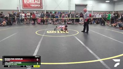 40-41 lbs Round 2 - Roselynn Nowlin, VA Elite vs Calliope Cather, Dinwiddie Mat Rats