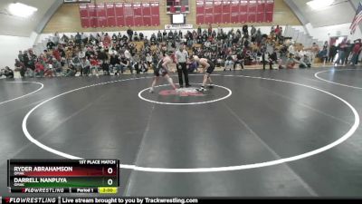 138 1A 1st Place Match - Darrell Nanpuya, Omak vs Ryder Abrahamson, Omak