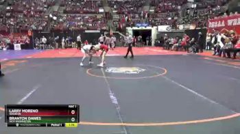 D2-126 lbs Champ. Round 1 - Larry Moreno, Wauseon vs Branton Dawes, Wch Washington