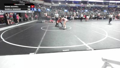 131.2-143.7 lbs Consi Of 16 #1 - Rosha Maxwell, Tahlequah Wrestling Club vs Isabella Resendez, Team Crush